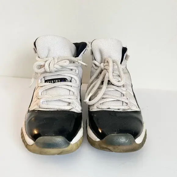 Nike Air Jordan Retro 11 Concord Youth Shoes Black White - Picture 3 of 10